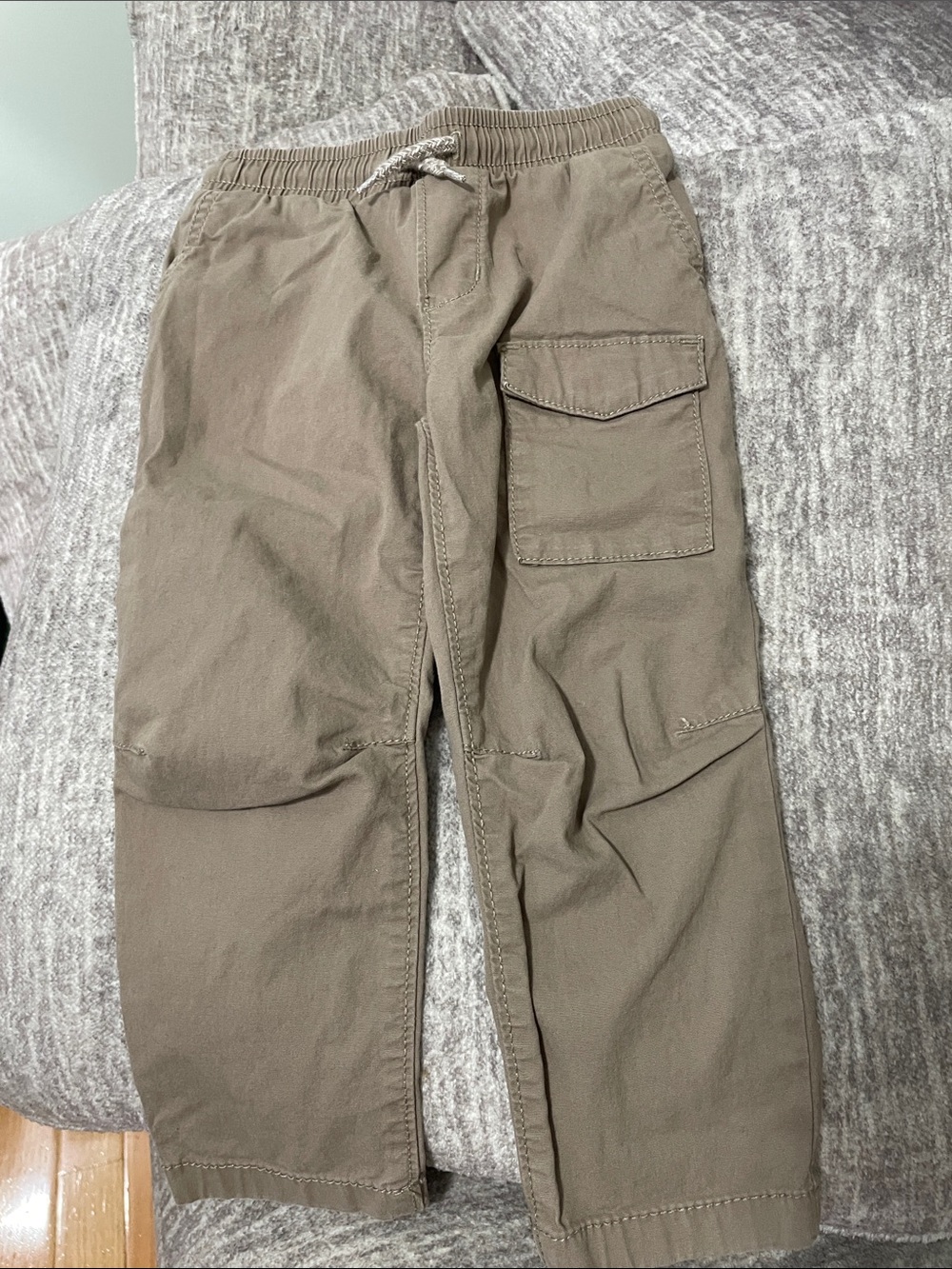 OshKosh B'gosh Boys' Kaki Cargo Pants with Drawstring Waist